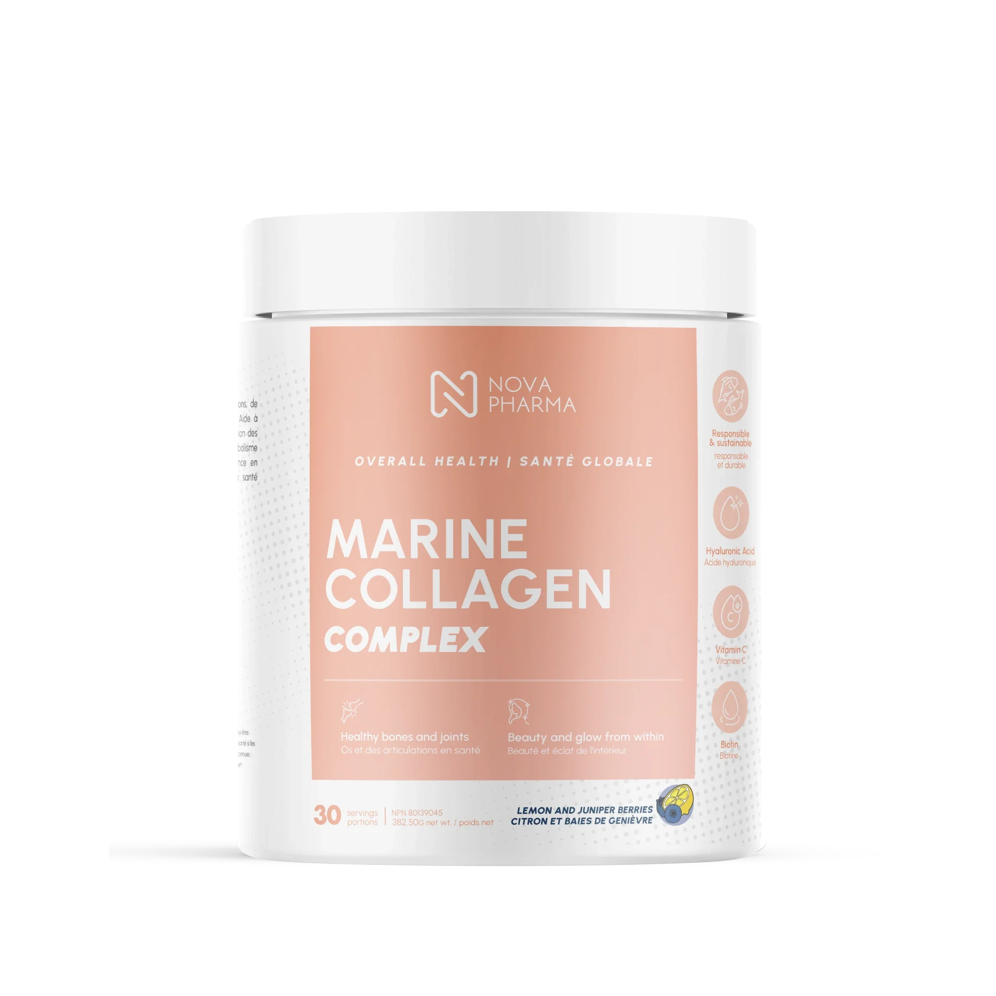 Marine Collagen complex Lemon and Juniper Berries by Nova Pharma