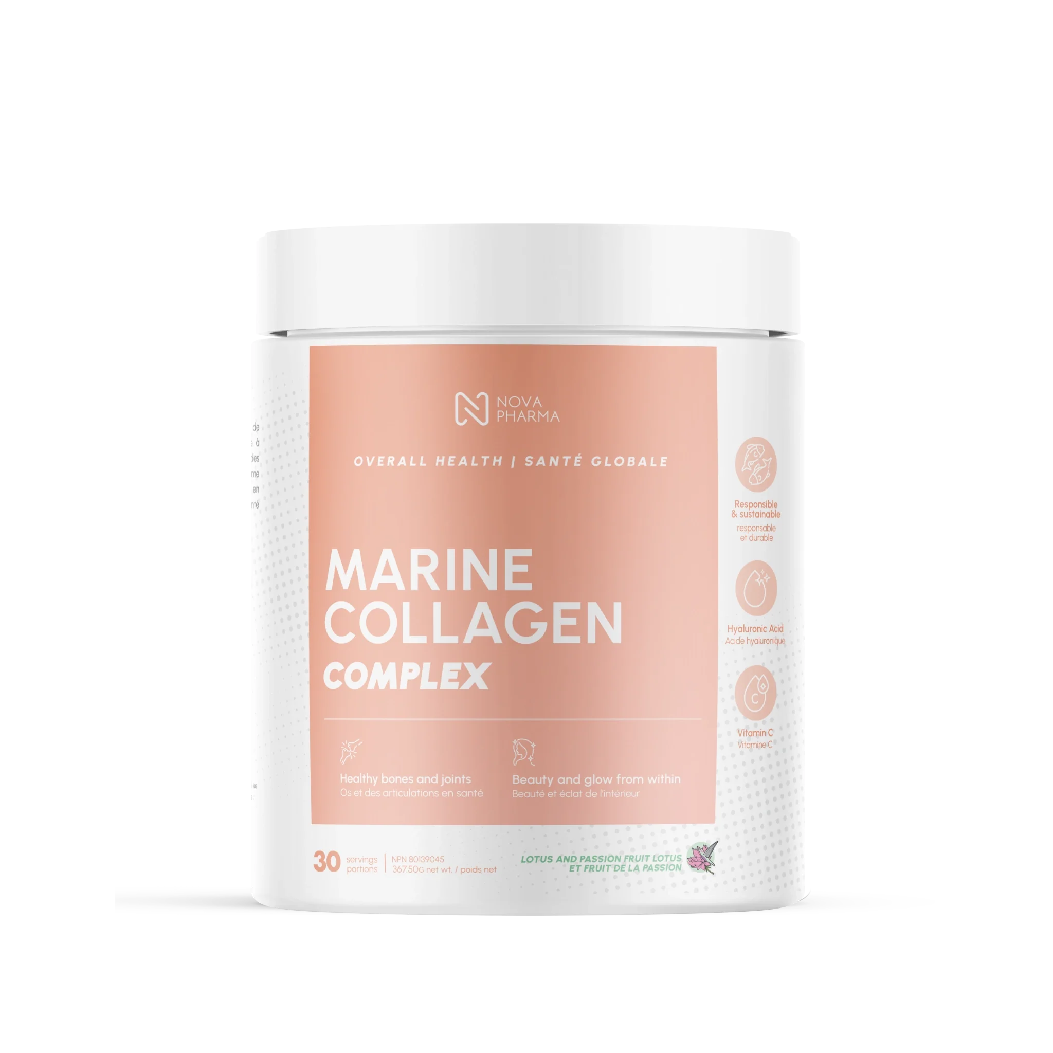 Marine Collagen complex Lotus ad Passion Fruit by Nova Pharma