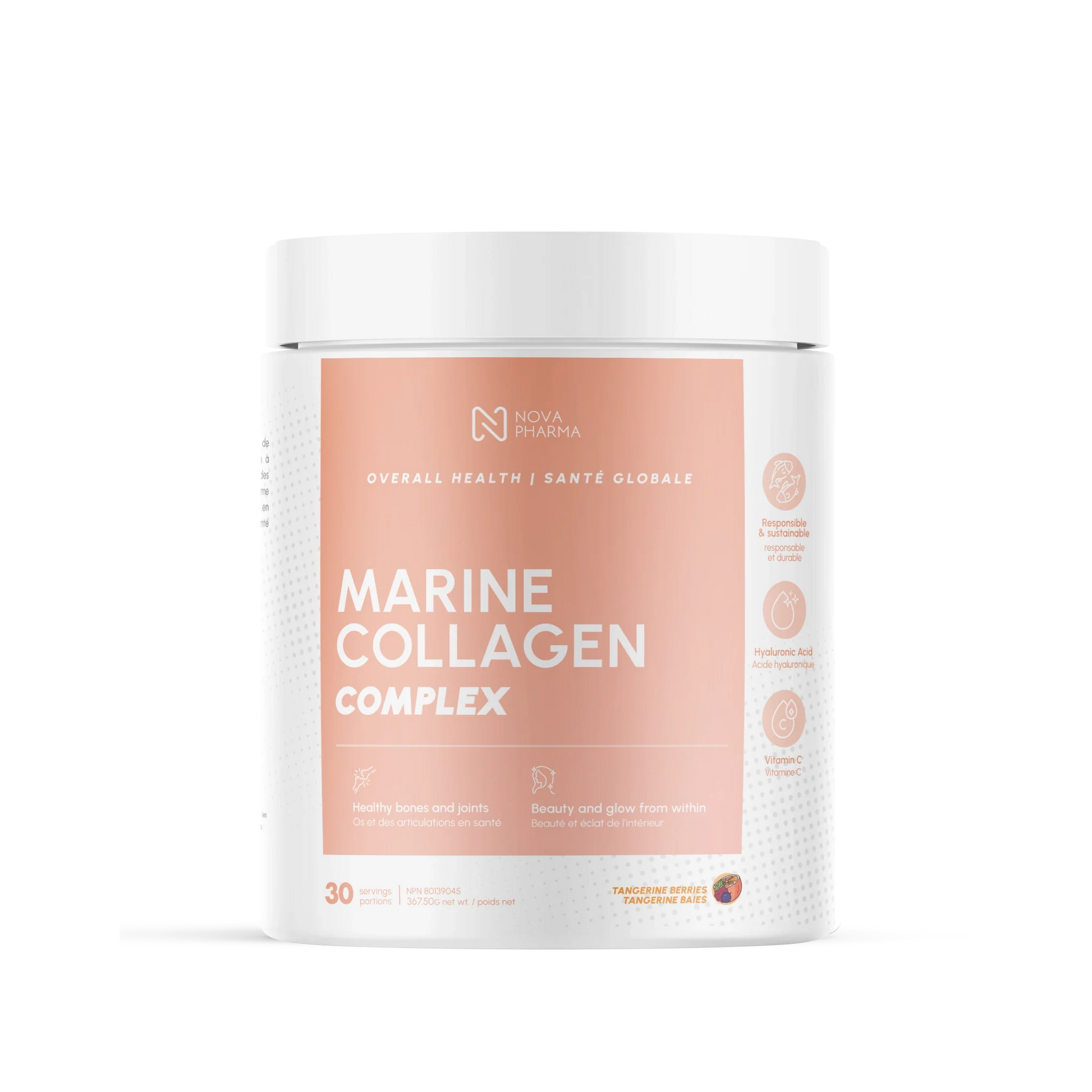 Marine Collagen complex Tangerine Berries by Nova Pharma