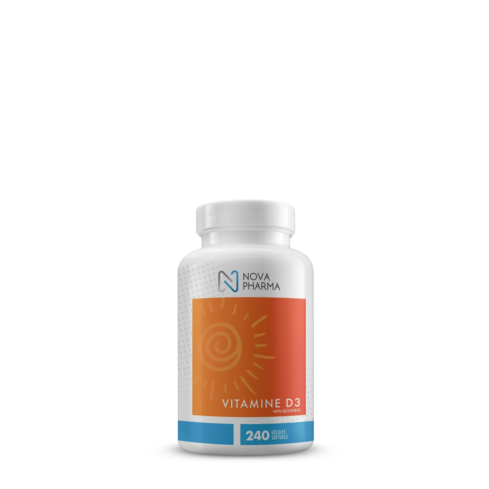d3 vitamins 240 softgels by Nova Pharma