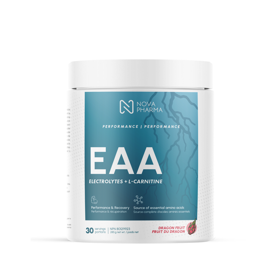 Nova Pharma EAA supplement container cyclone ice pop flavor