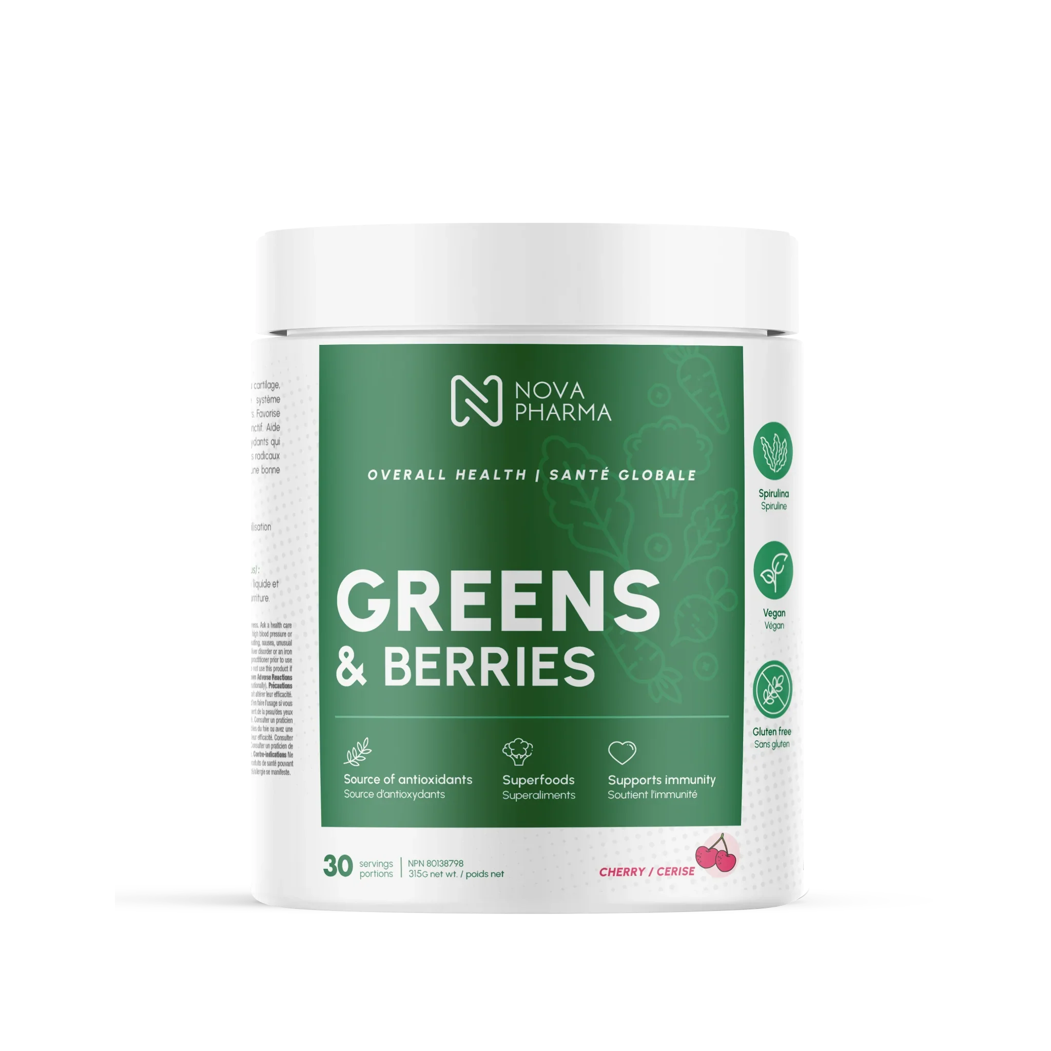 Greens & Berries Cherry Nova Pharma