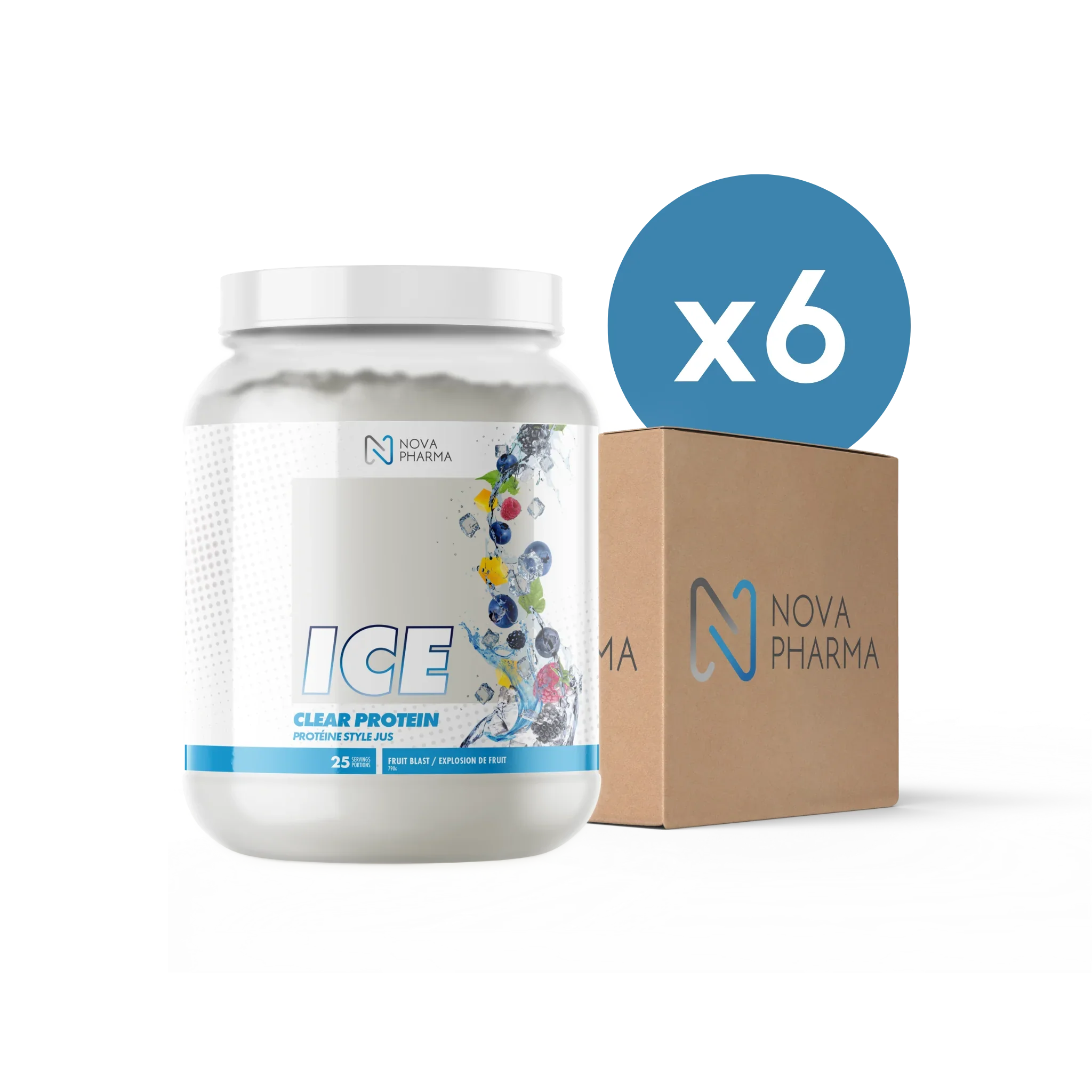 BOX OF 6 | ICE, Clear PROTEIN