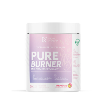 Pure Burner Pink Lemonade, fat burner stim-free by Nova Pharma