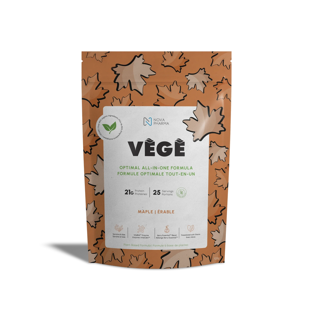 Vege, optimal all-in-one formula plant-based vanilla protein Nova Pharma