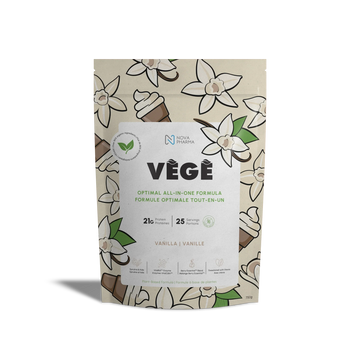 Vege, optimal all-in-one formula plant-based vanilla protein Nova Pharma