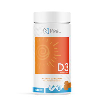 D3 vitamin in gummies by Nova Pharma