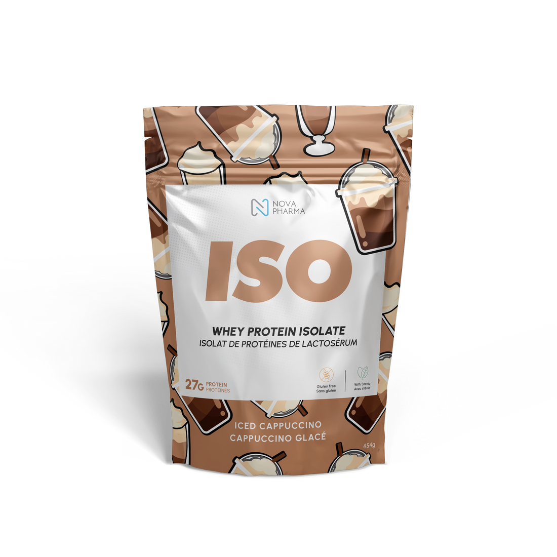 Whey protein isolate dark chocolate by Nova Pharma