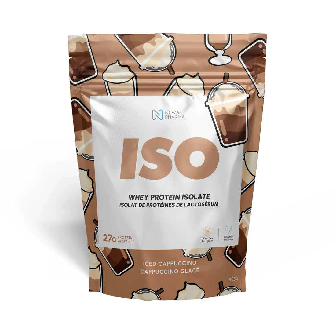 Iced Cappucino ISO Whey Protein 908g by Nova Pharma