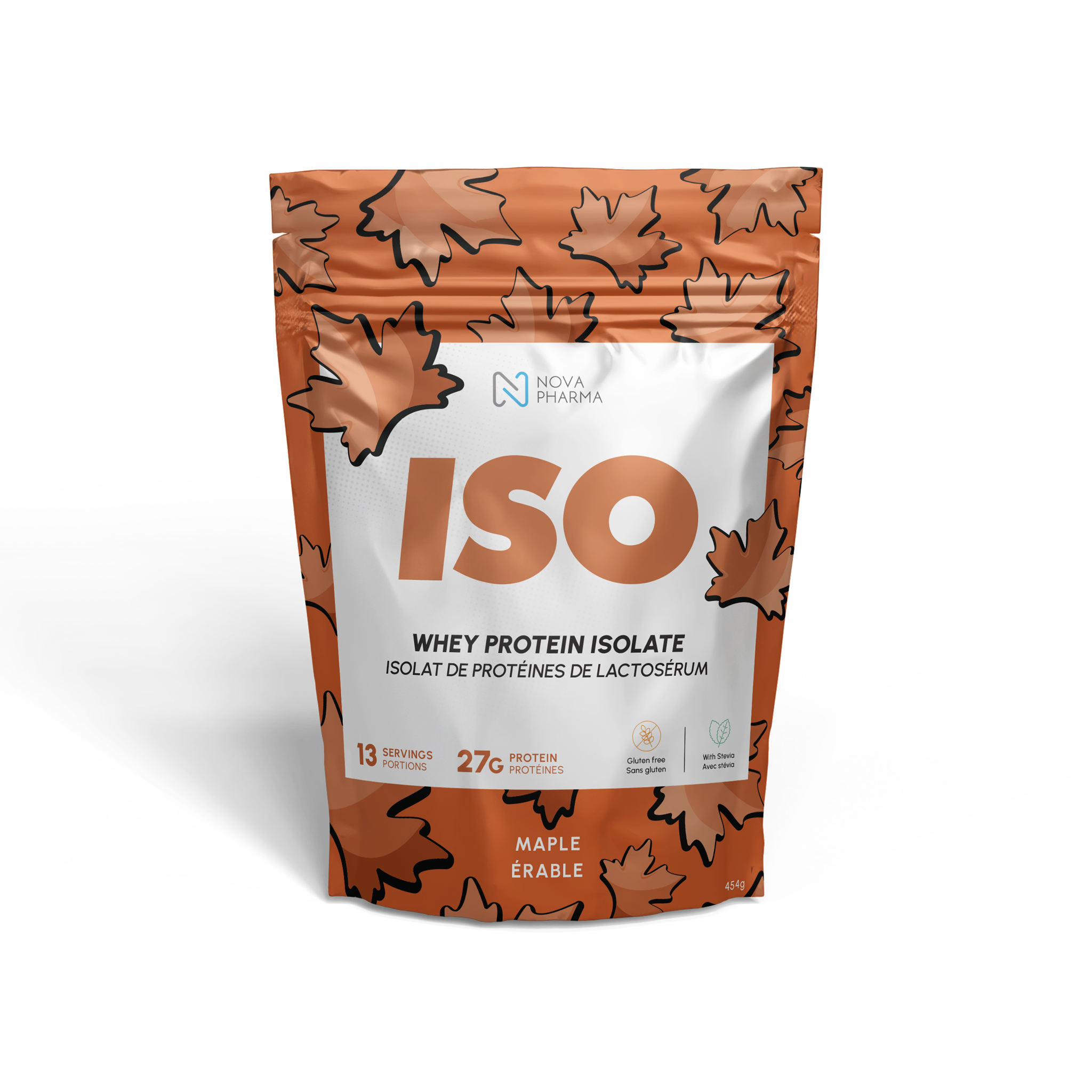 Whey protein isolate maple by Nova Pharma