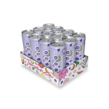 Jouvence 12 pack grape and rhubarb, ready to drink marine collagen by Nova Pharma