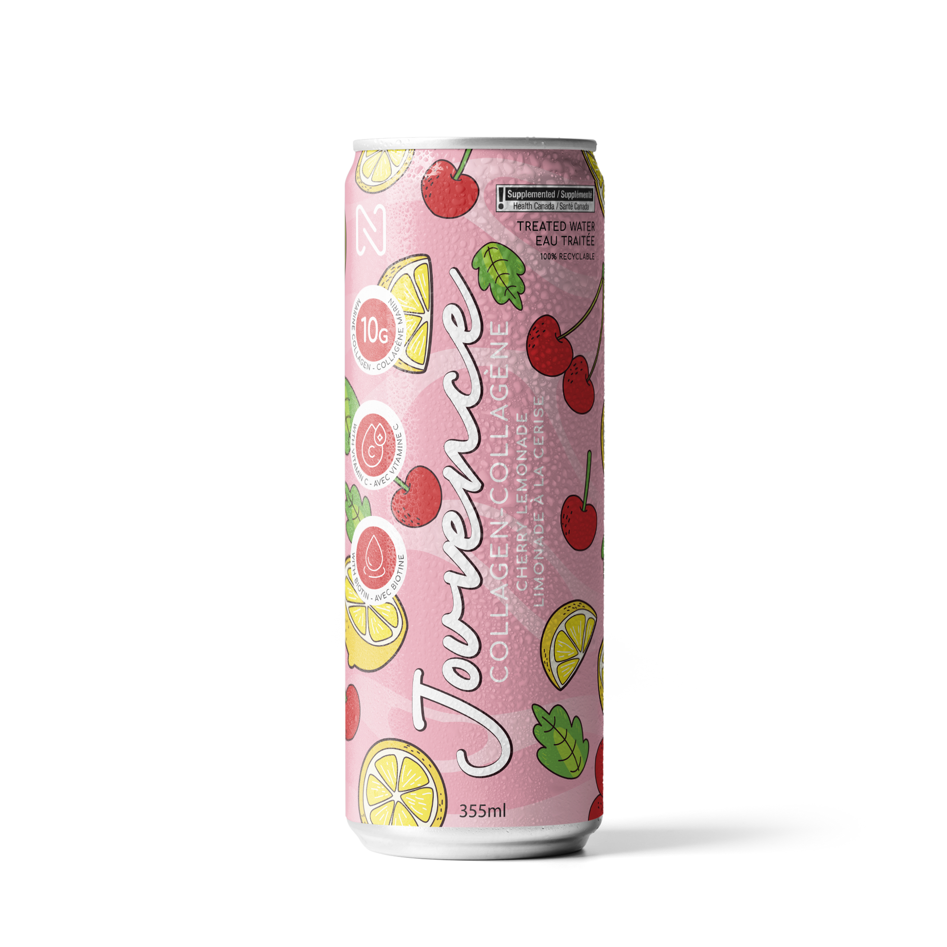Jouvence,  ready-to-drink marine collagen cherry lemonade by Nova Pharma.